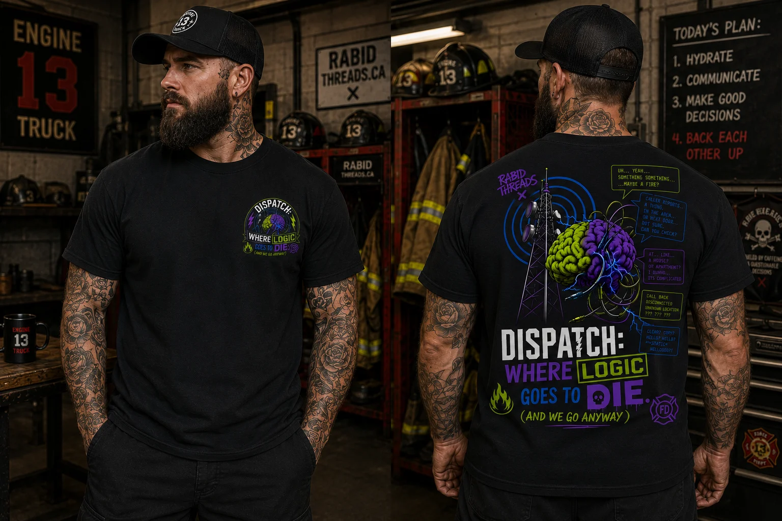 Dispatch: Where Logic Goes To Die - Heavyweight Tee product image (1)