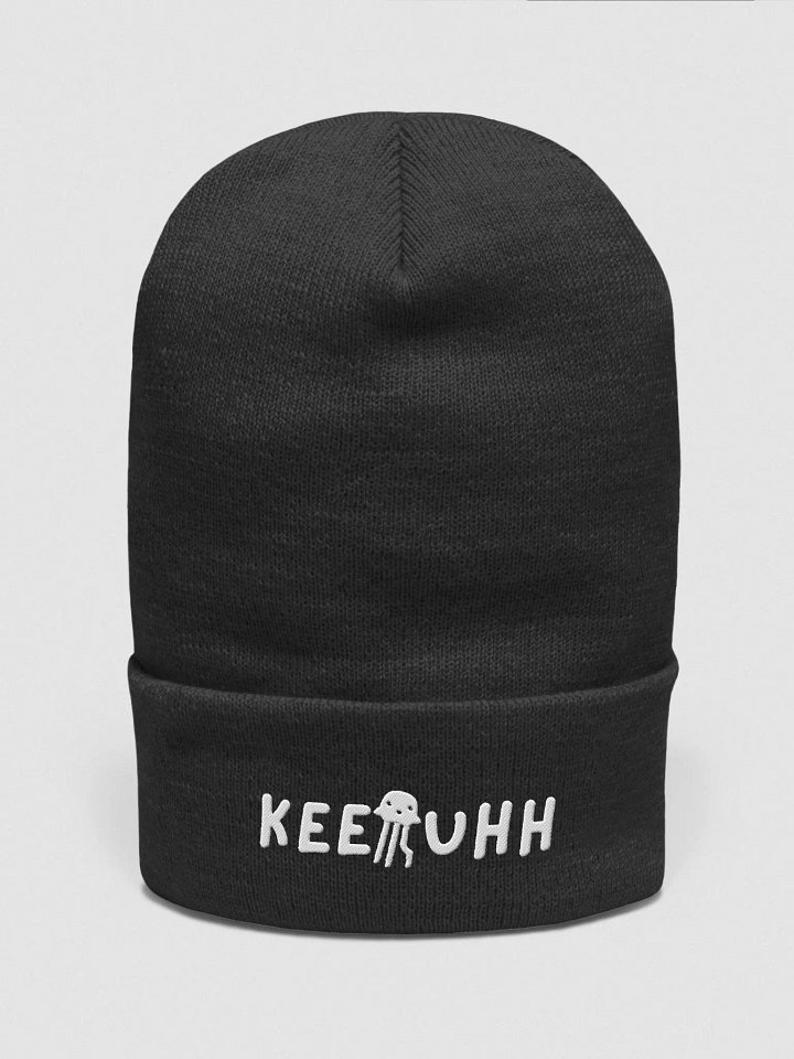 KEERUHH Embroidered Black Beanie product image (1)
