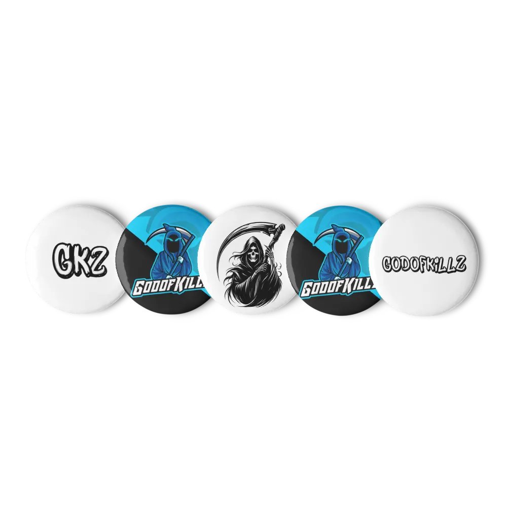 GodofKillz 5 pack 1.25″ pins product image (1)