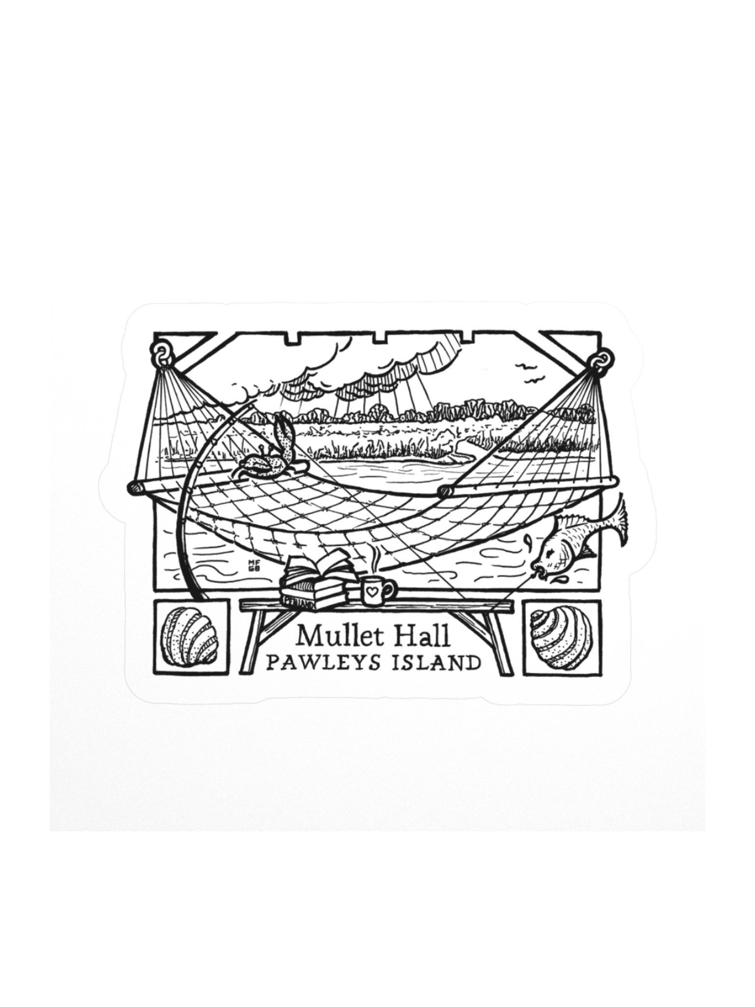 Mullet Hall Pawleys Island Sticker product image (1)
