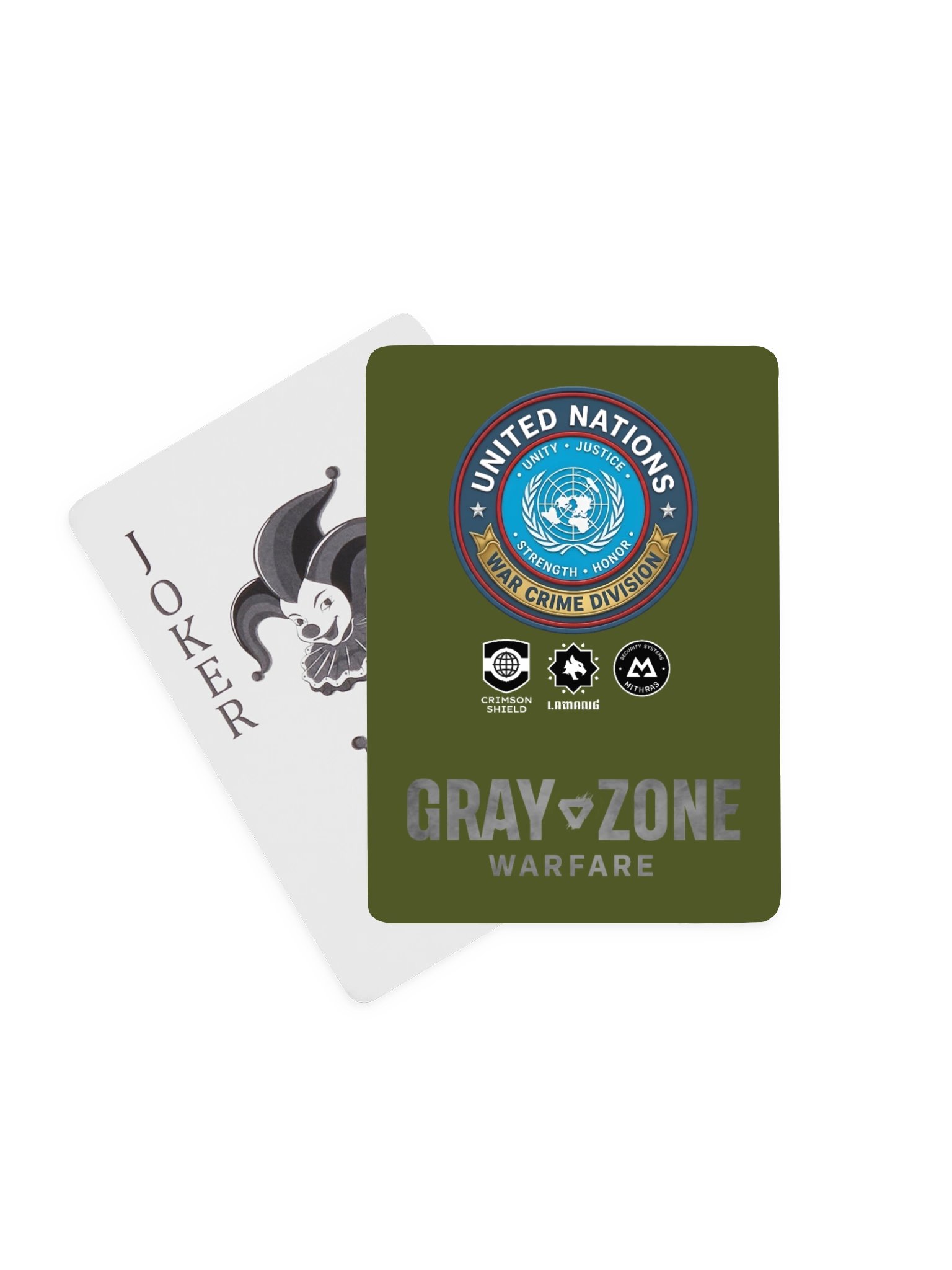 United Nations War Crime Division Playing Cards product image (1)
