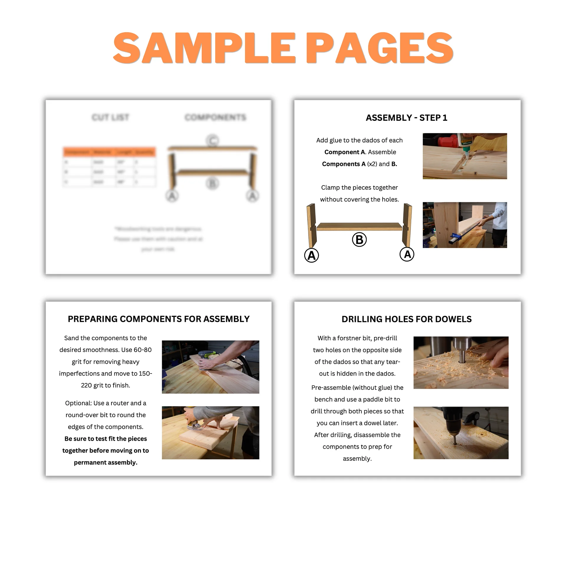 Shoe Bench Plans (PDF) product image (5)