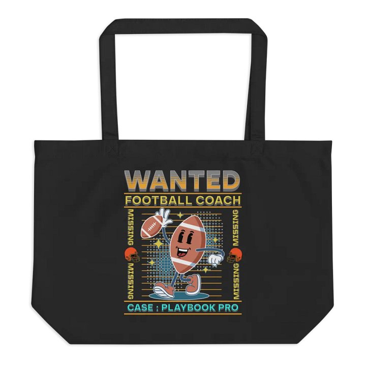 Wanted Coach Football Organic Tote product image (1)