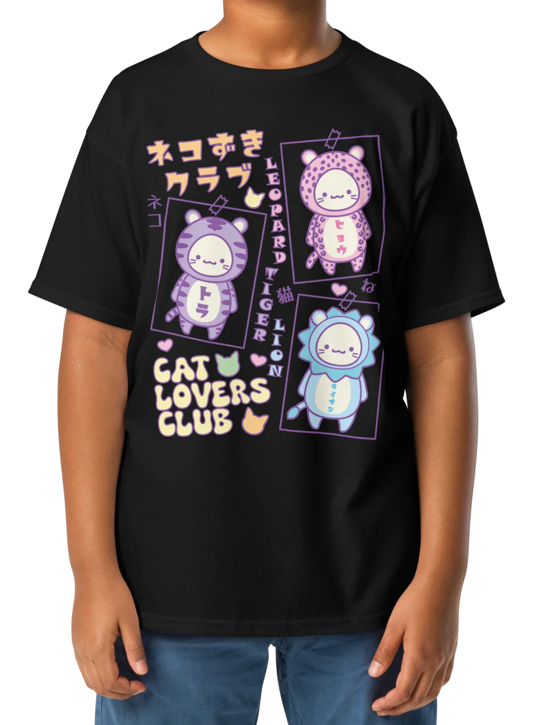 CAT LOVERS CLUB 1- Unisex Youth Heavyweight T-shirt product image (9)
