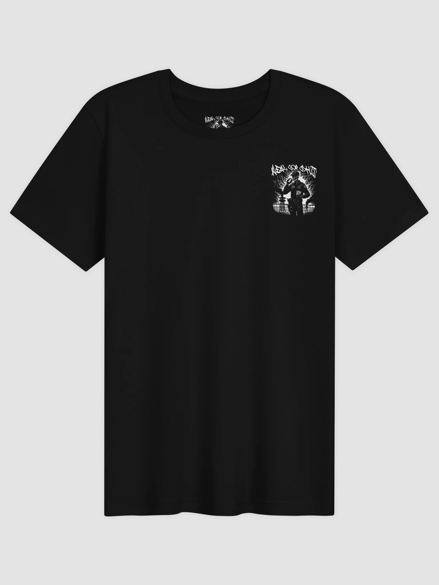 REAL COP SHIT TEE FRONT & BACK product image (1)
