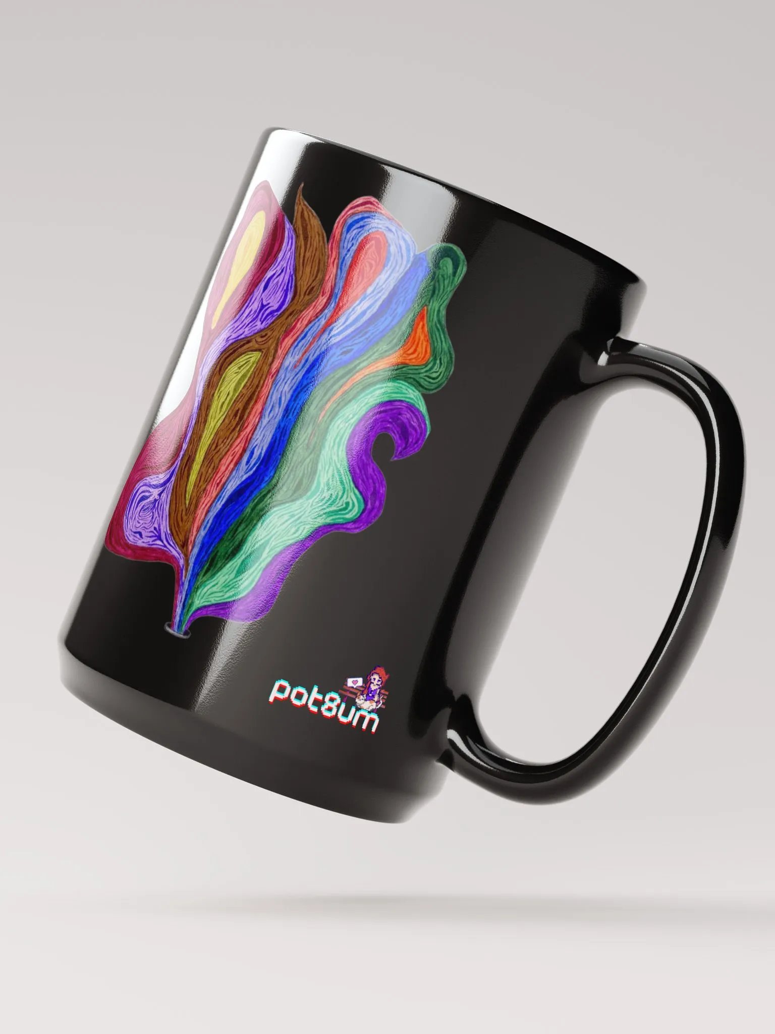 COLORS OF MY SOUL black glossy mug product image (3)
