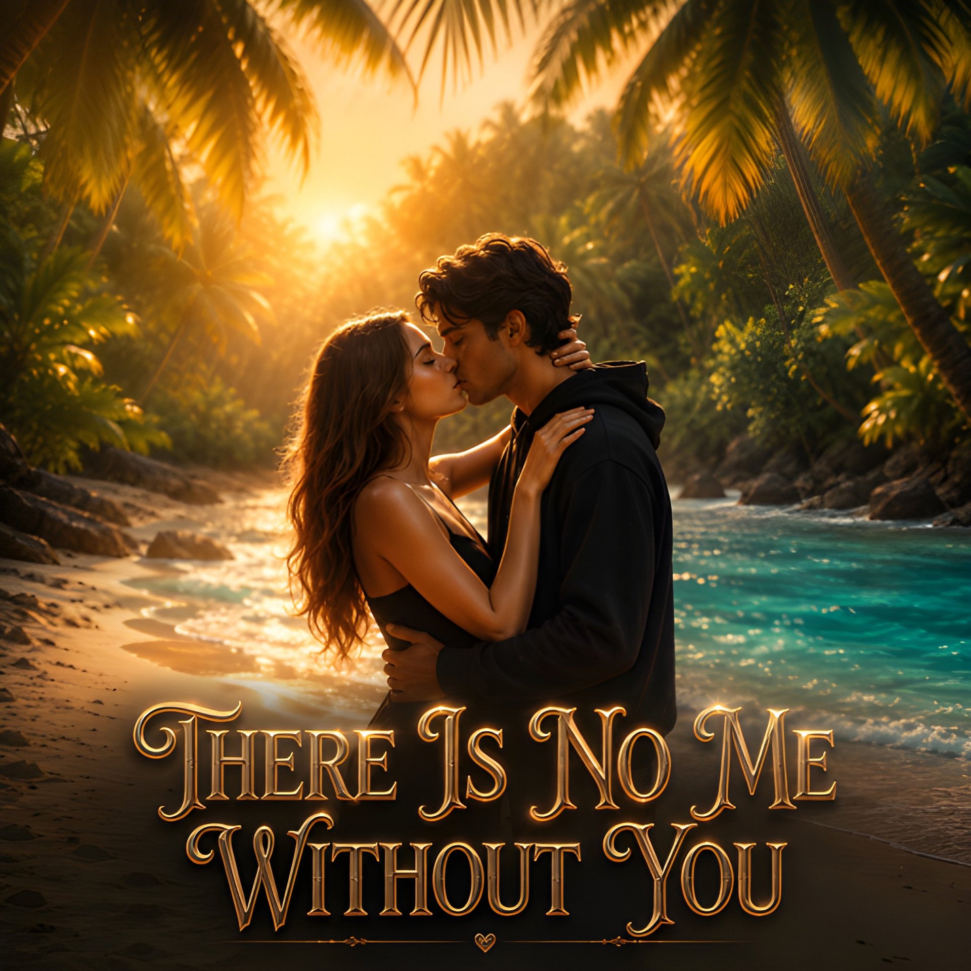 There Is No Me Without You - 8K Tropical Beach Square Romantic Print product image (2)