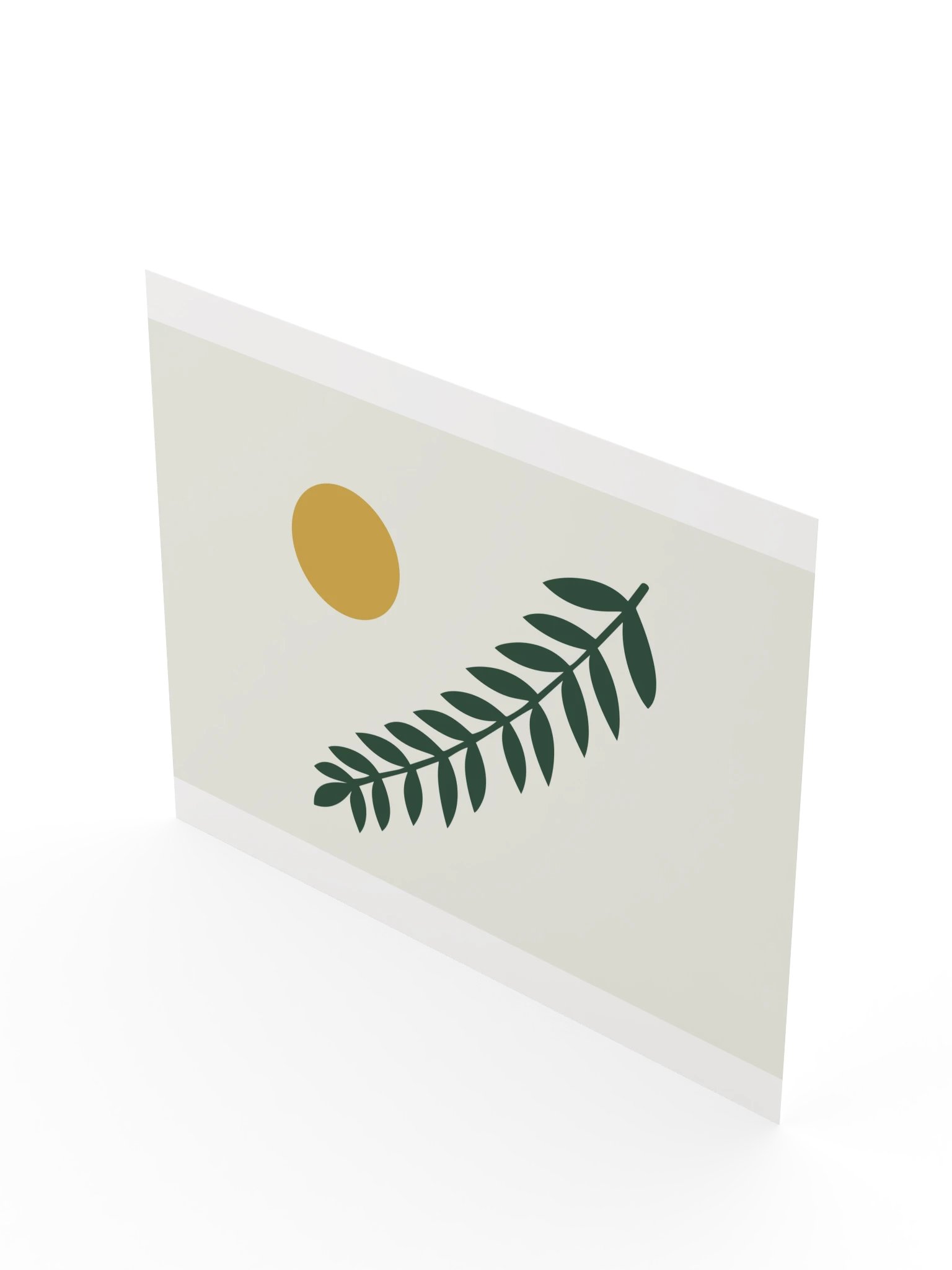 Forest Green Branch Print | Botanical Bathroom Wall Art product image (10)