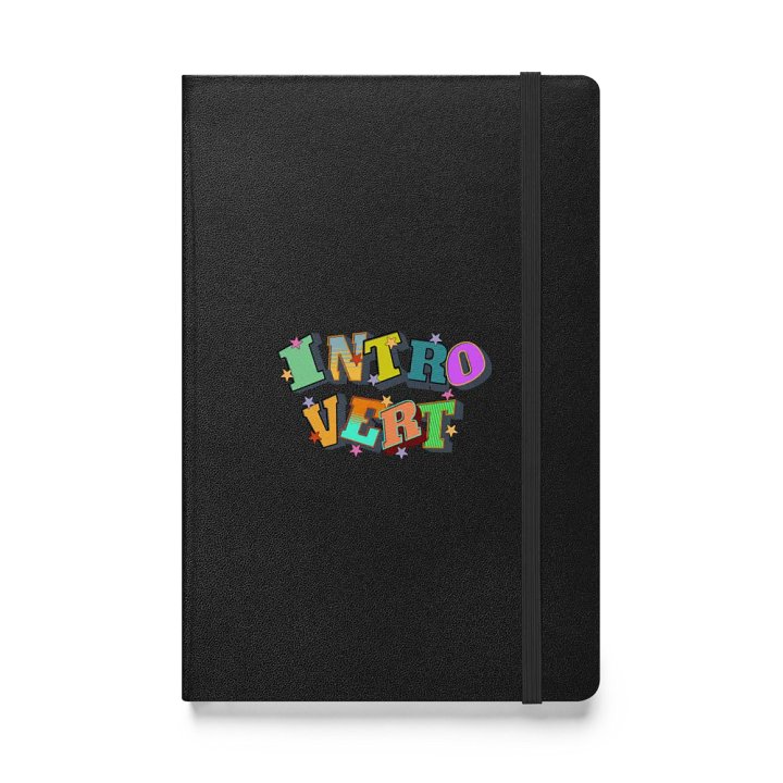Introvert Block Letter Starry Hardcover Notebook product image (1)