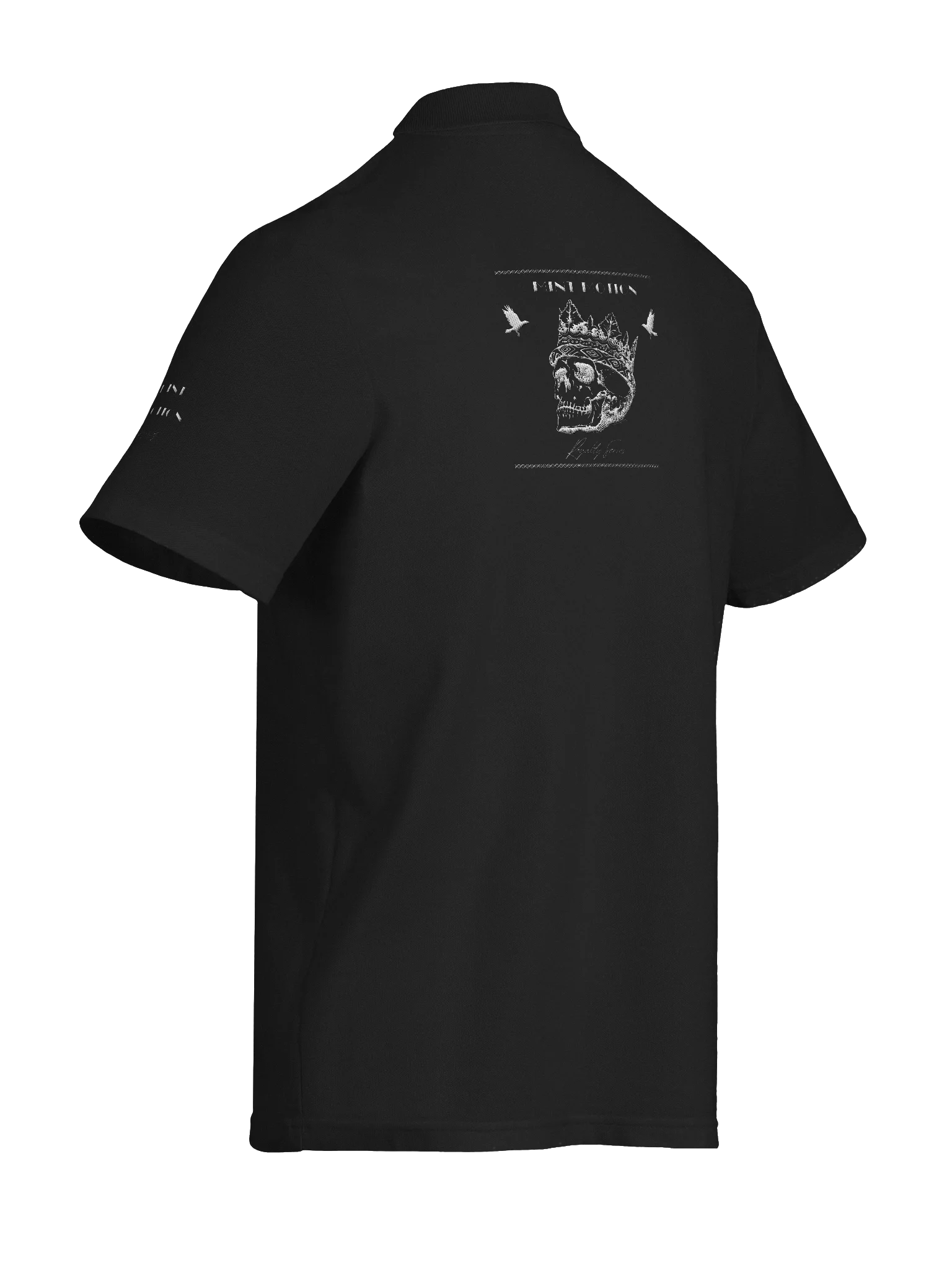 Royalty Series White Print Premium Polo Shirt product image (16)