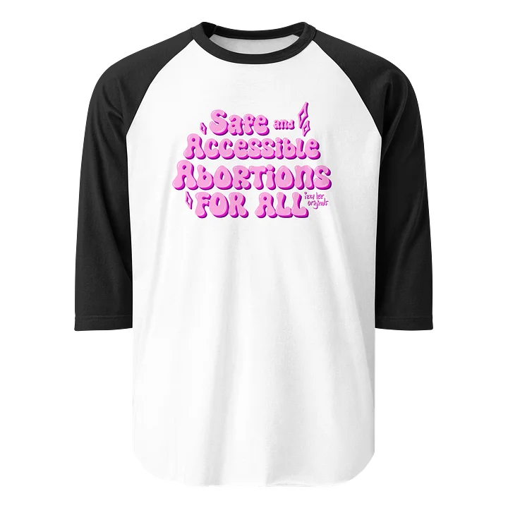 Safe and Accessible Pink 3/4 Tee product image (1)