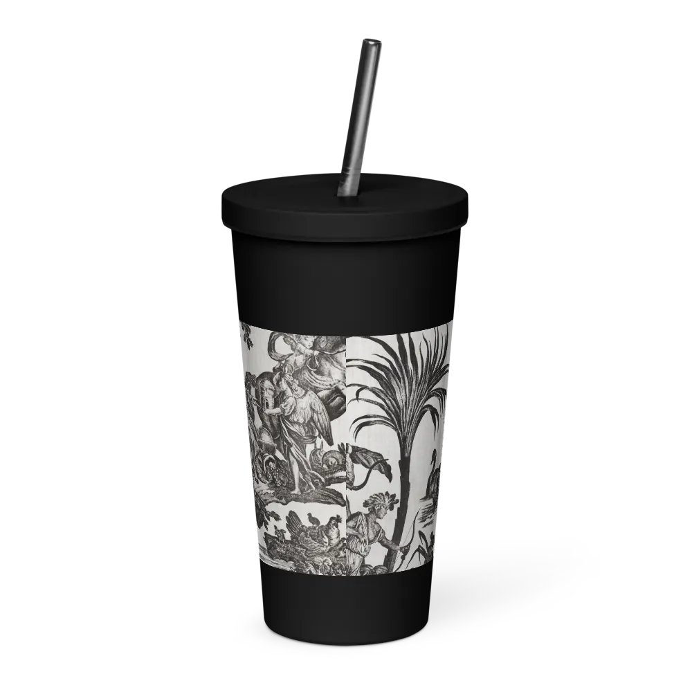 Jean–Baptiste Marie Hüet. Tumbler with Straw product image (2)