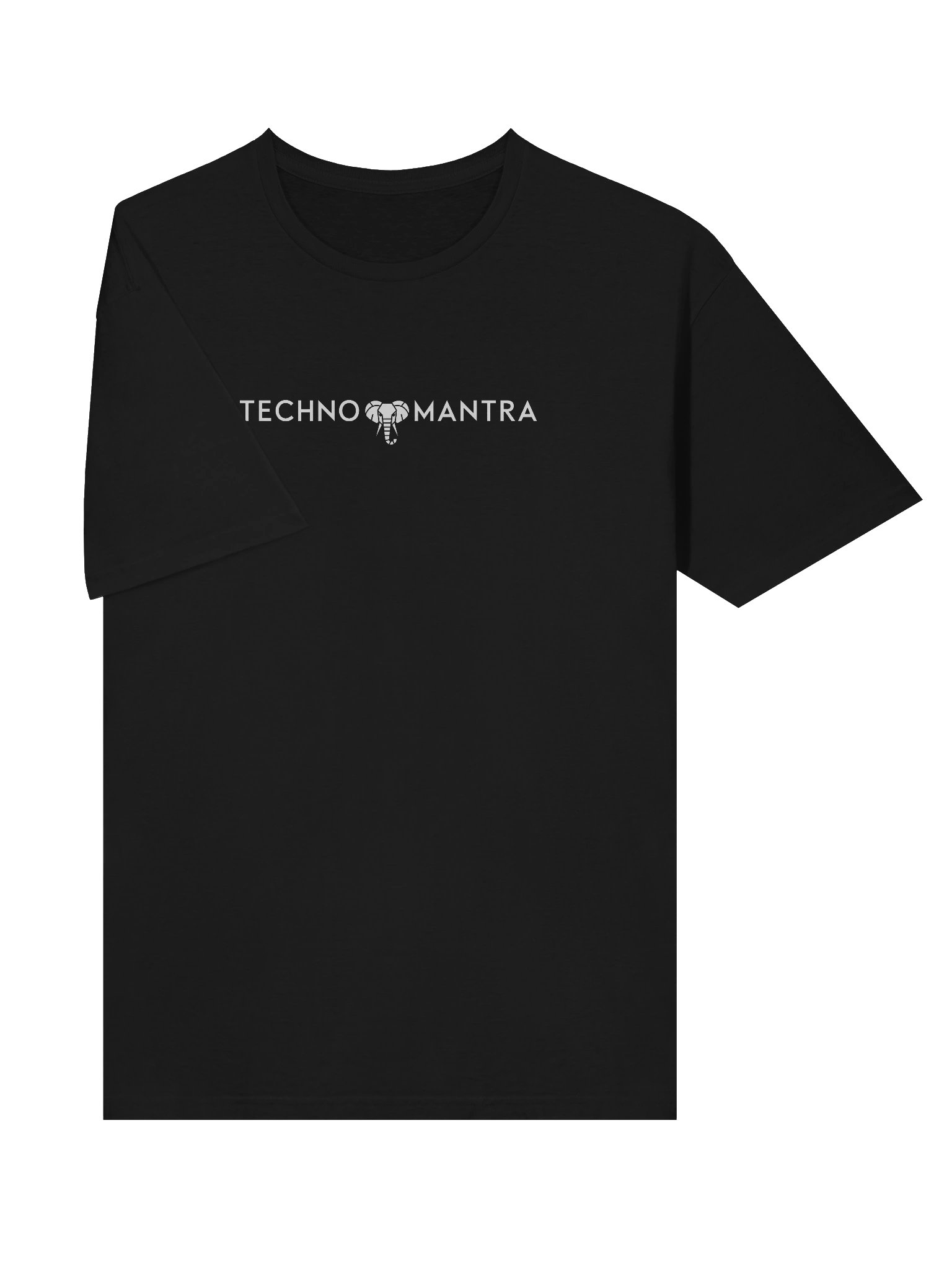 Techno Mantra White Logo 1 Unisex T-shirt product image (5)