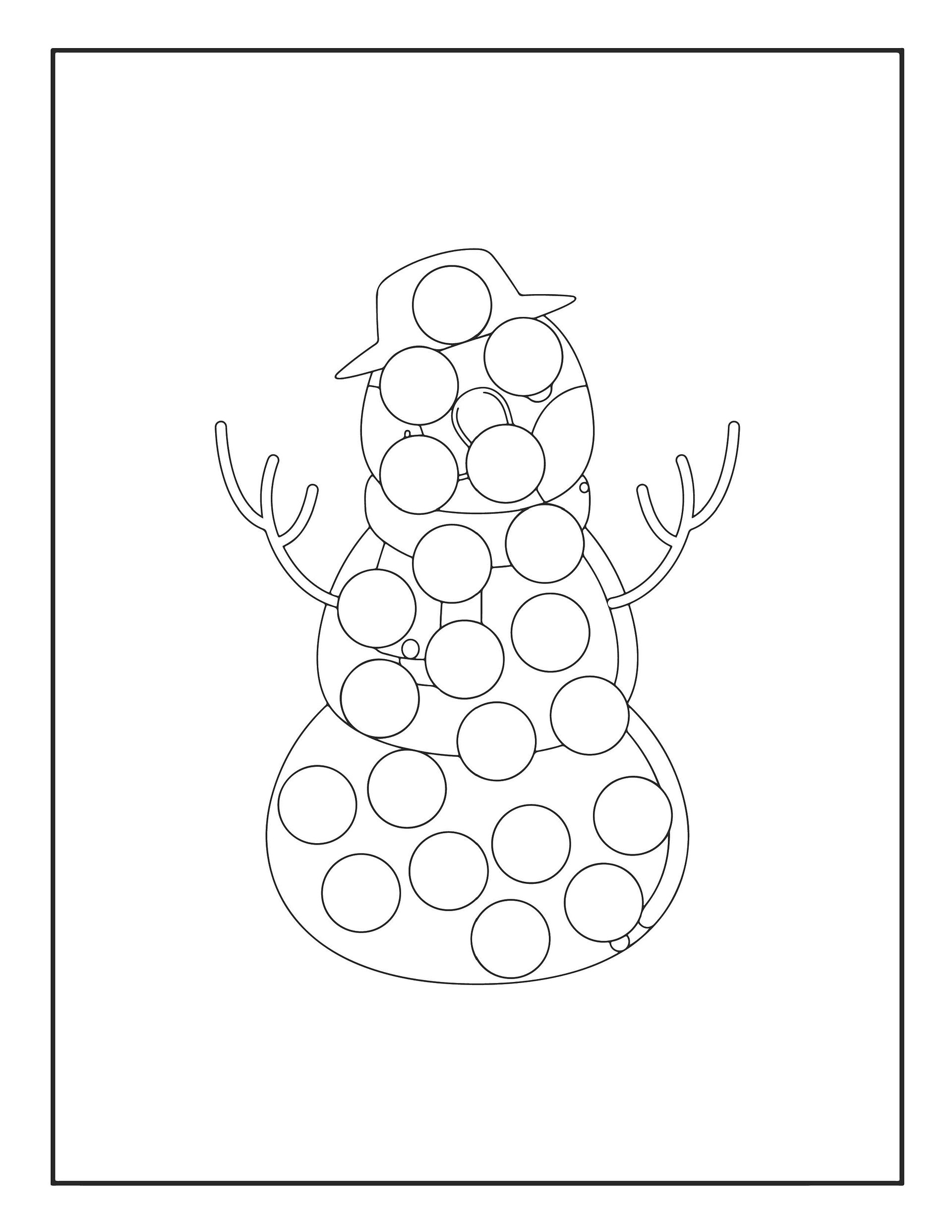 Christmas Dot Marker Coloring Pages product image (5)
