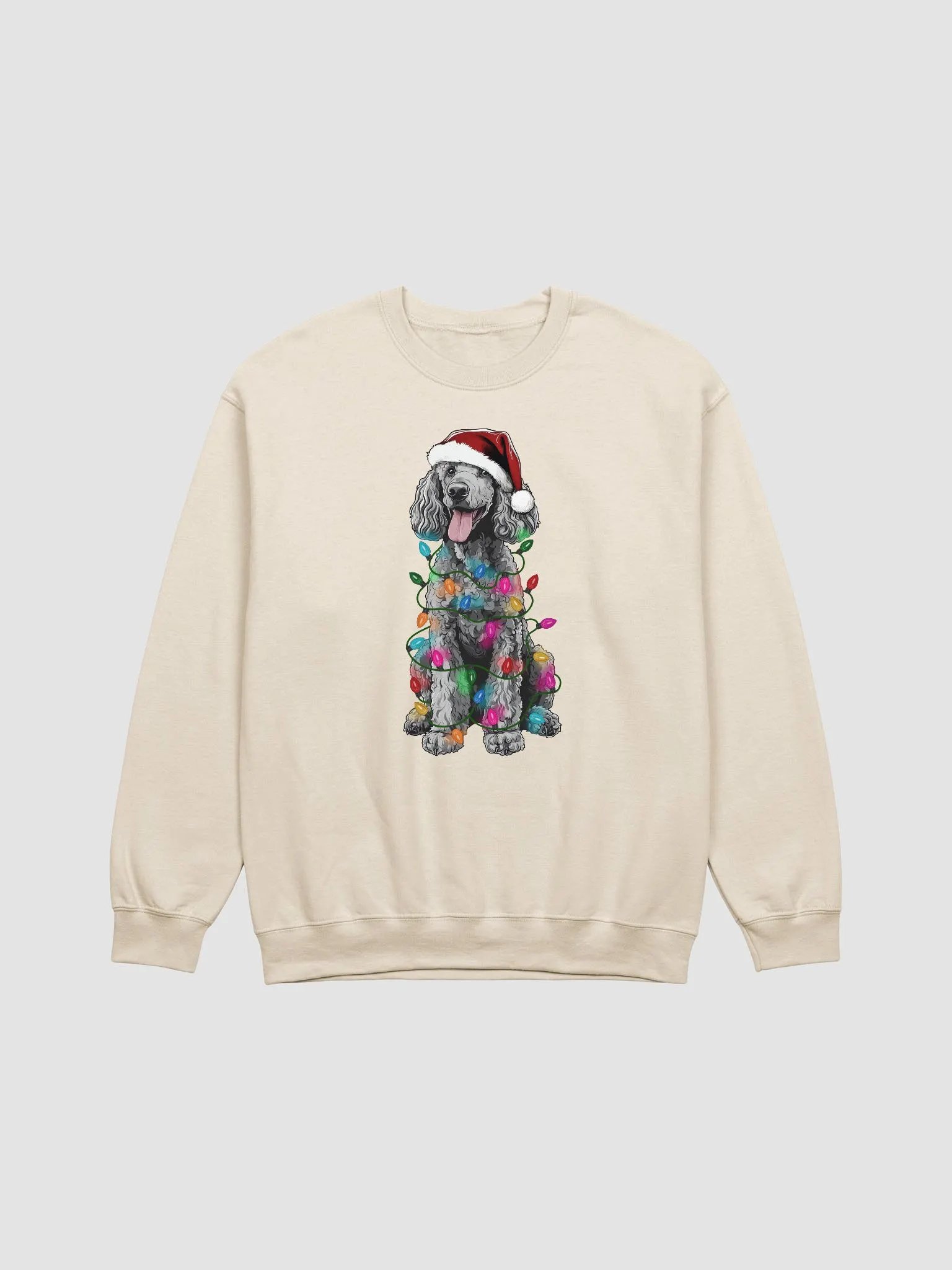 Funny Poodle(Gray) Christmas Sweatshirt product image (18)