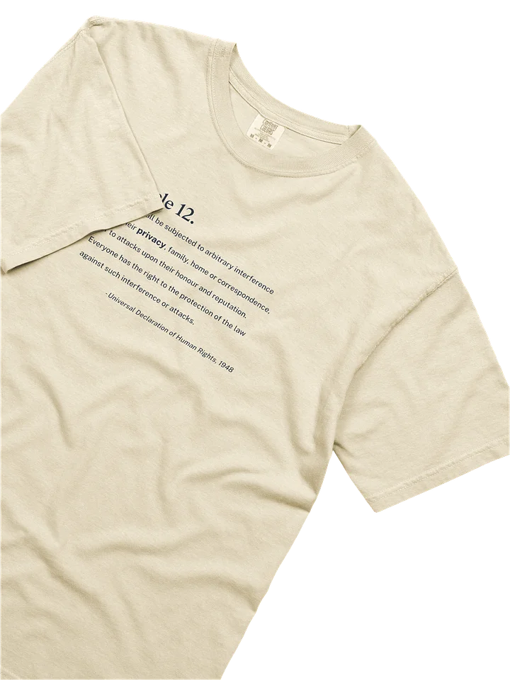 Article 12 - Heavyweight T-Shirt (Comfort Colors) product image (2)