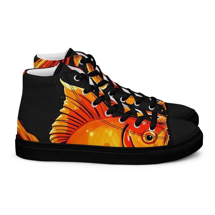 Luminous Fins, Women's High Top canvas shoes product image (2)