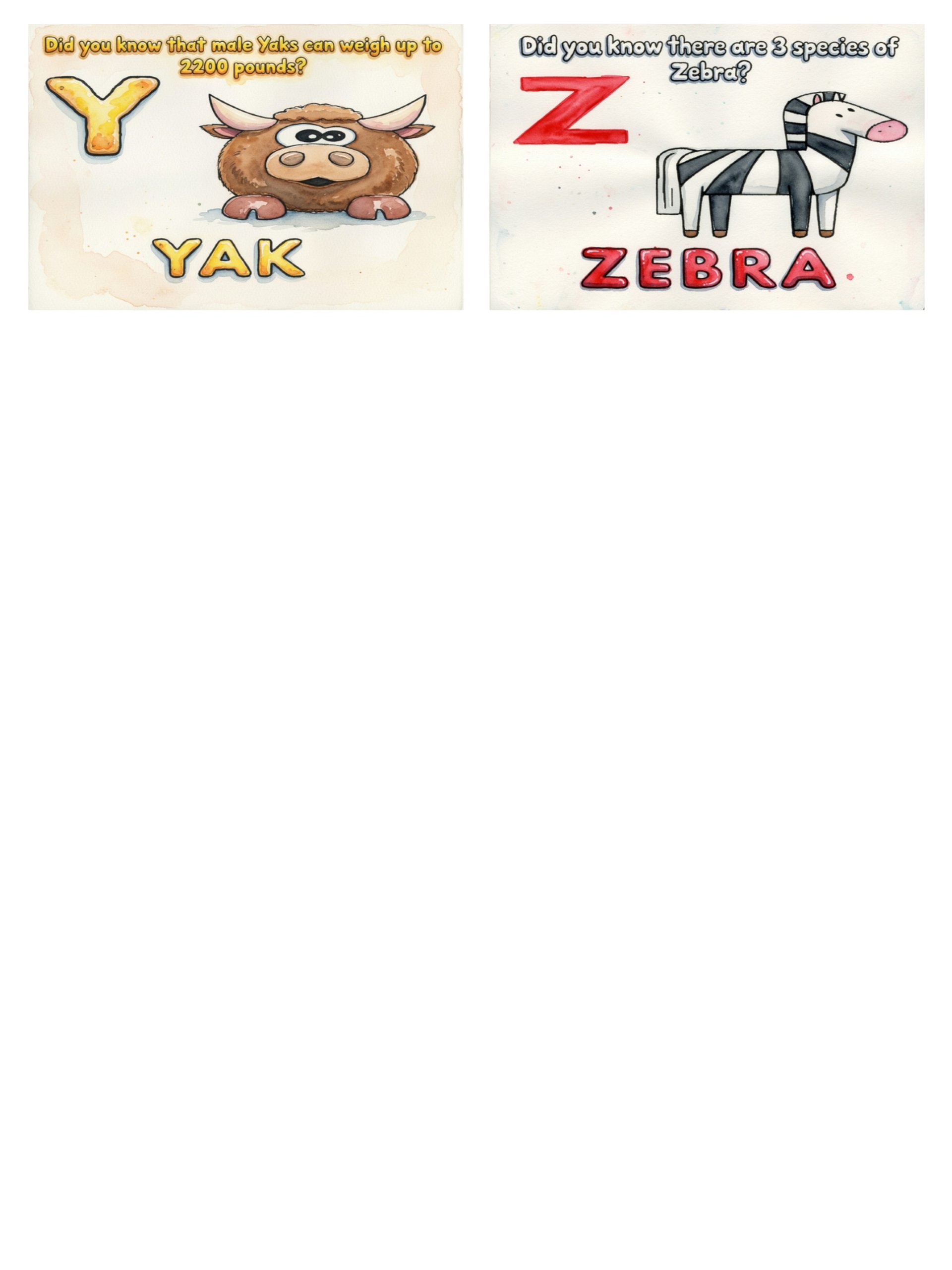 Did You Know A–Z Animal Flash Cards | Fun Facts & ABC Learning product image (6)