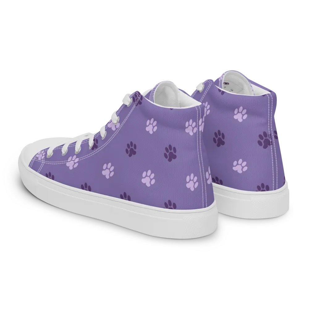 Women's Paw Print High Top Shoes product image (7)