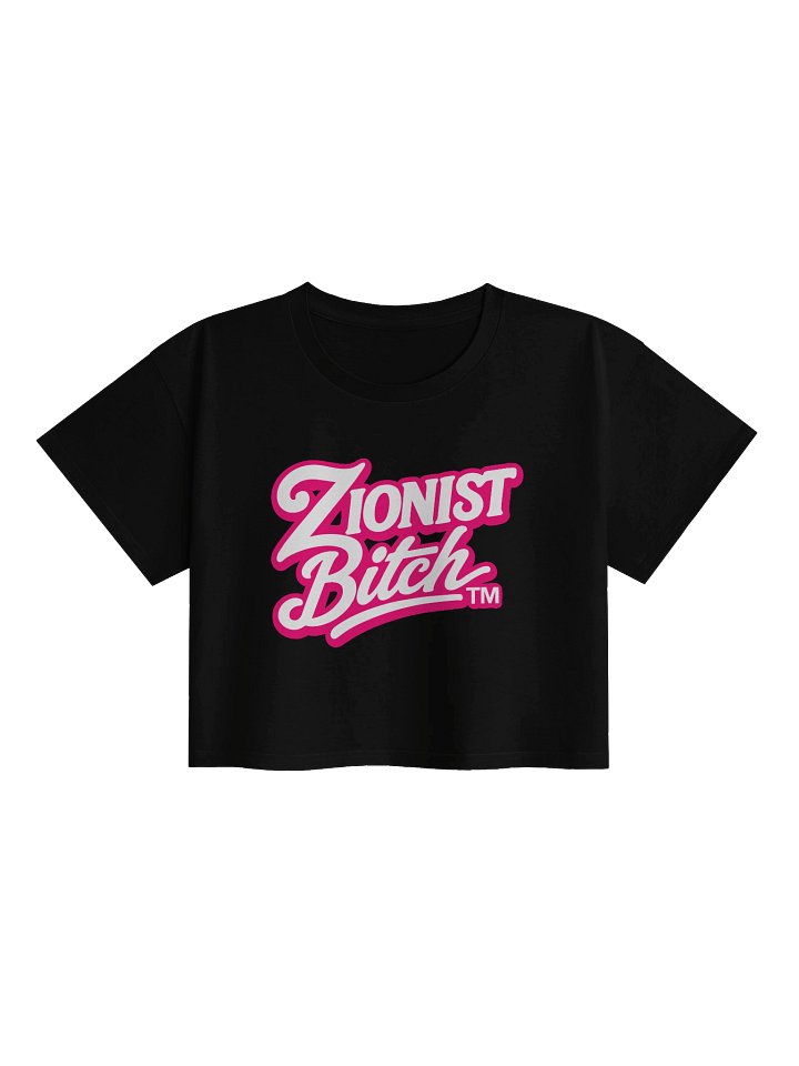 Zionist Bitch Crop Tee (Black) product image (1)
