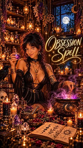 The obsession spell has been cast. 🌑🕯️

You felt it the moment the candle caught, didn't you pet?
That pull in your chest. Th...