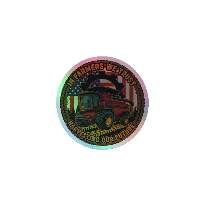 In Farmers We Trust Holographic Sticker Sheet product image (1)