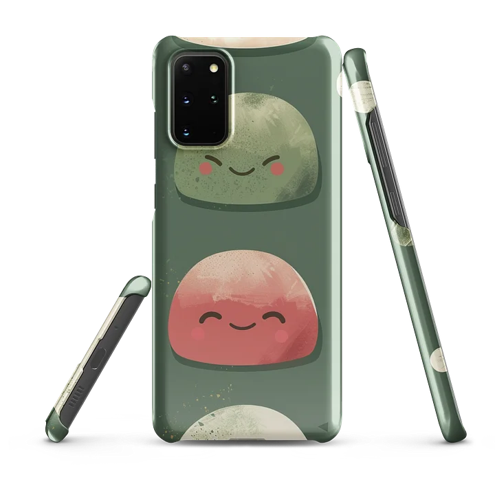 Cute Japanese Mochi Galaxy Snap Case - Kawaii Sage Green Samsung Cover product image (6)