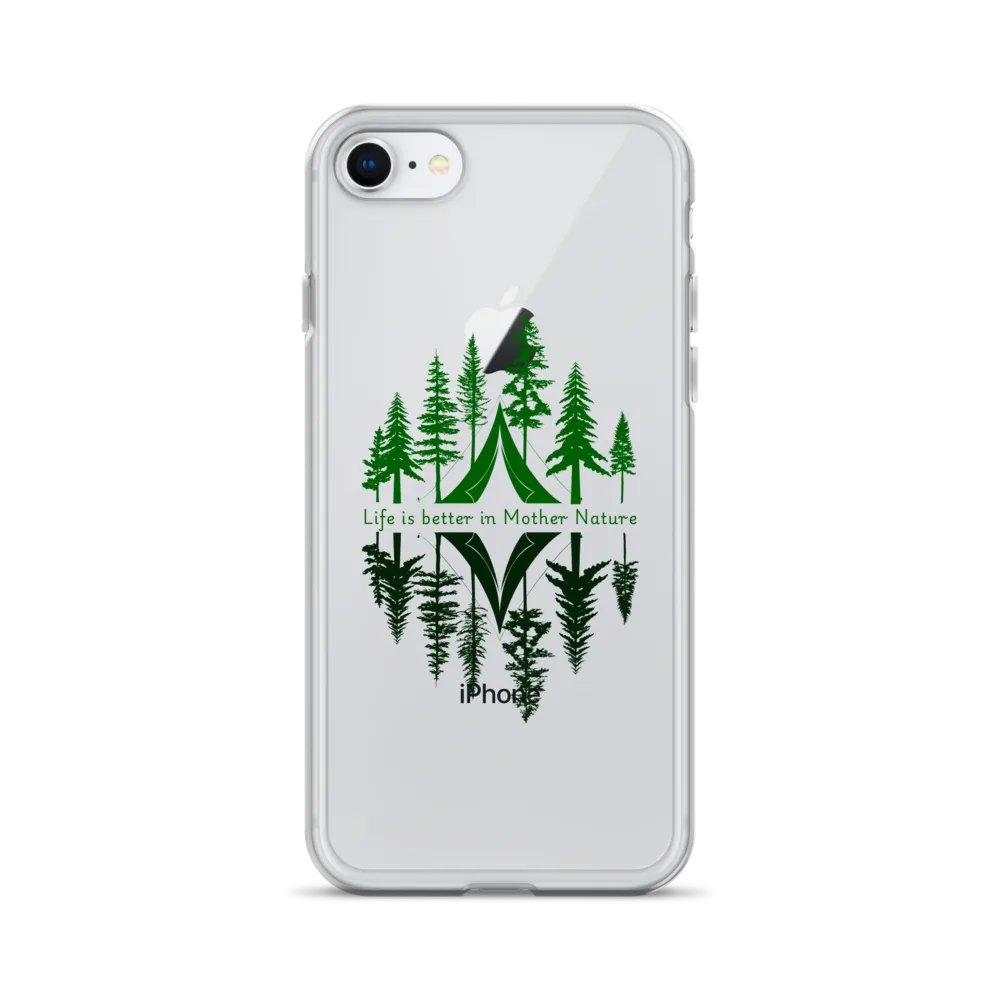 Life is better in Mother Nature Clear iPhone Case ( Side -Morning- ) product image (3)