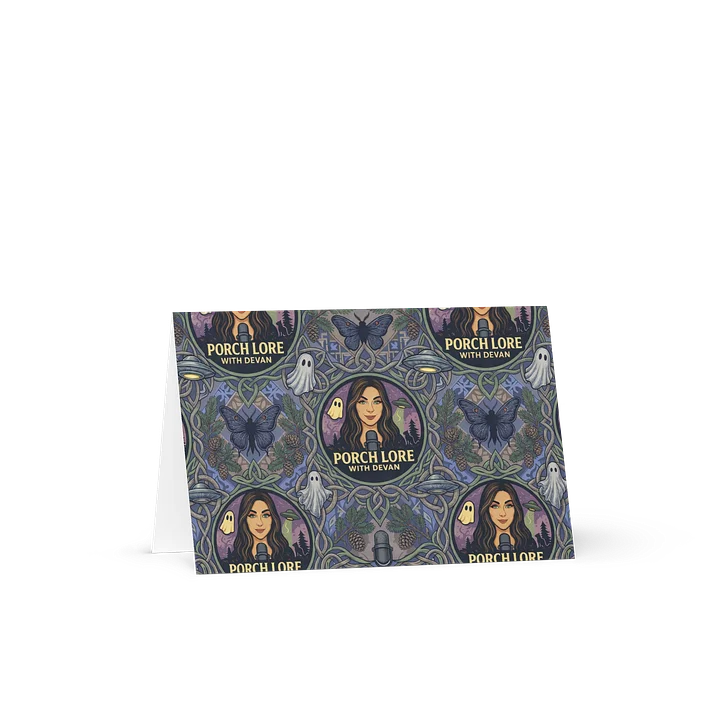 PORCH LORE DEVAN PERIWINKLE MOTH CARD & ENVELOPE product image (1)