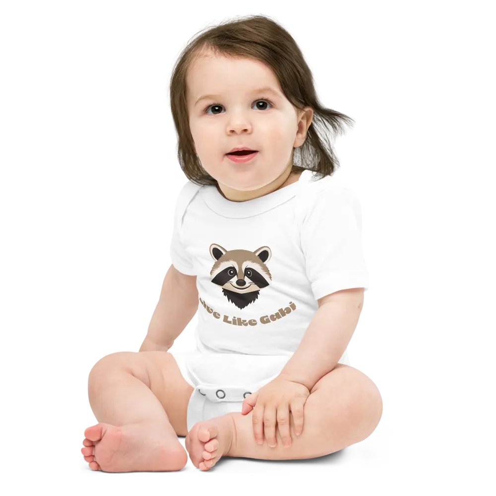 Happy Raccoon Baby Onesie product image (2)
