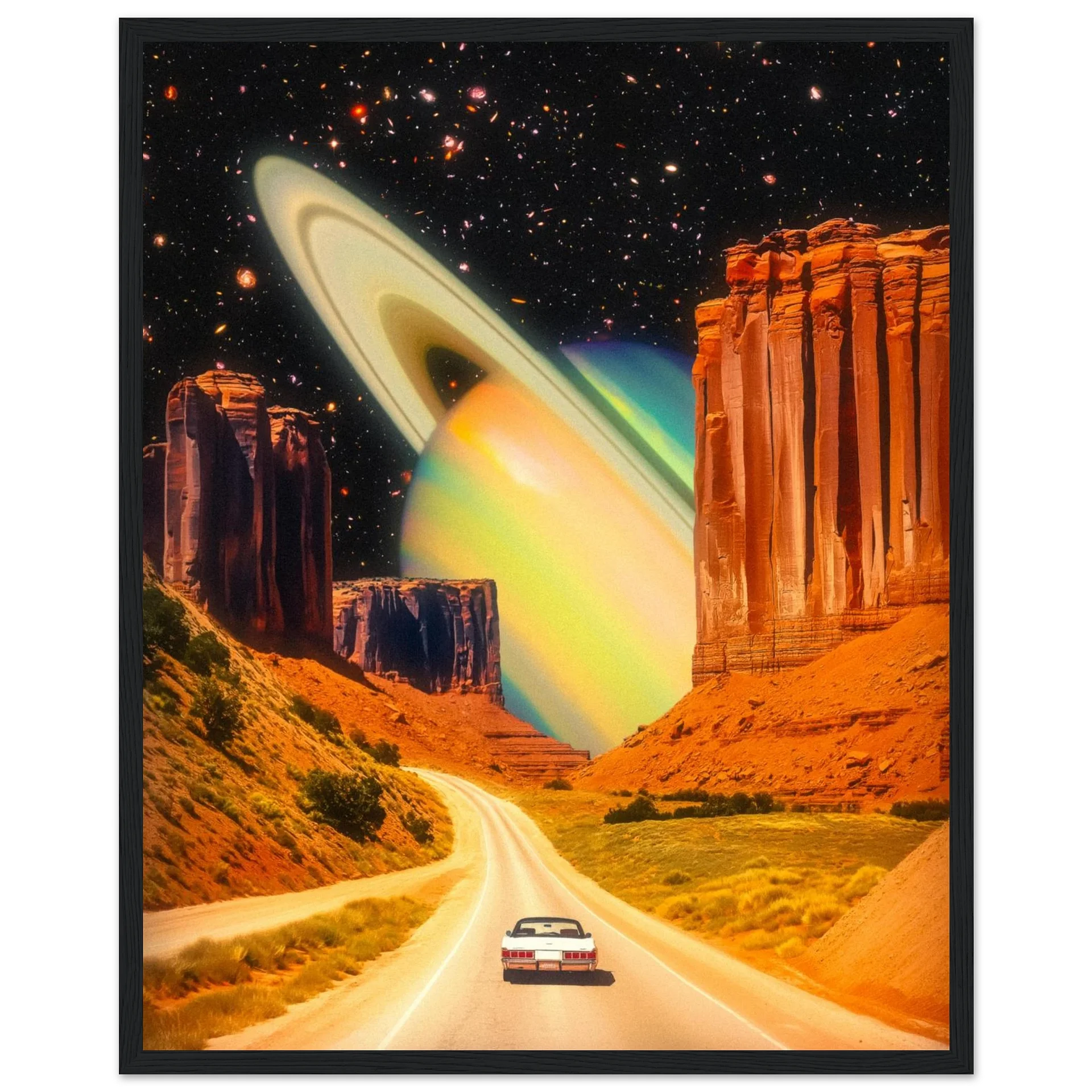 Road Trip To Saturn Wall Art