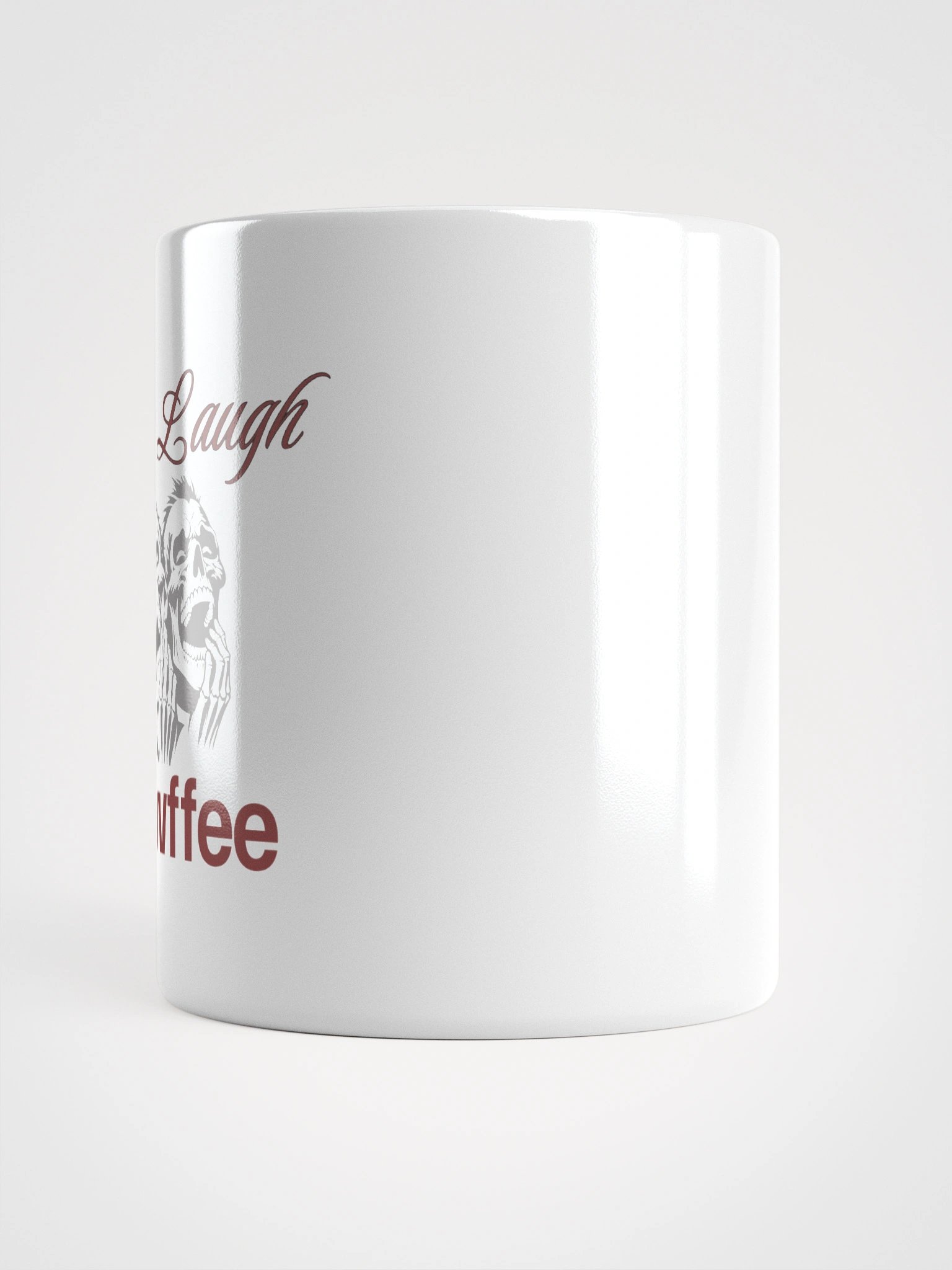 Live Laugh Cawfee White Glossy Mug product image (6)