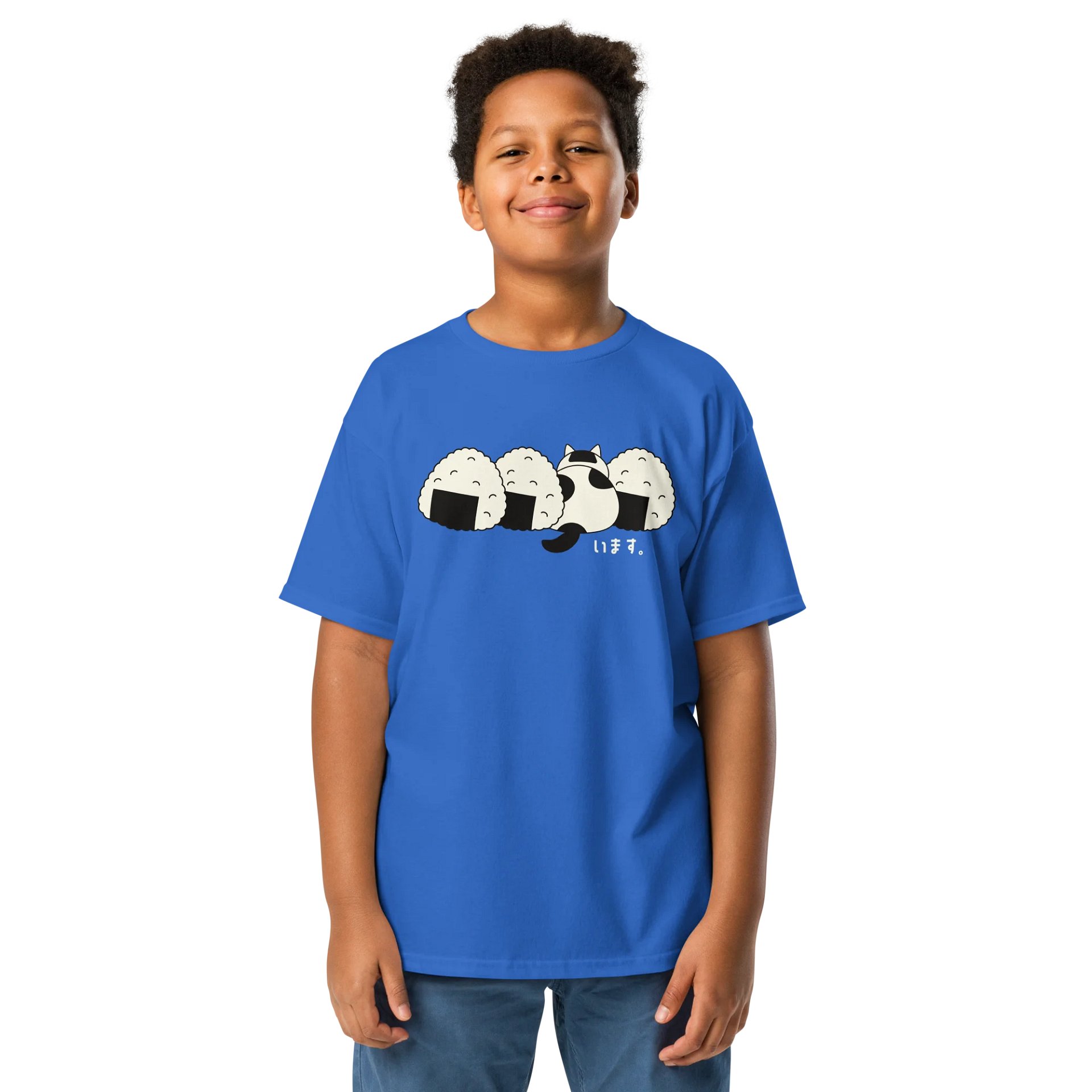 Rice Ball Cat - Unisex Youth Heavyweight T-shirt product image (1)