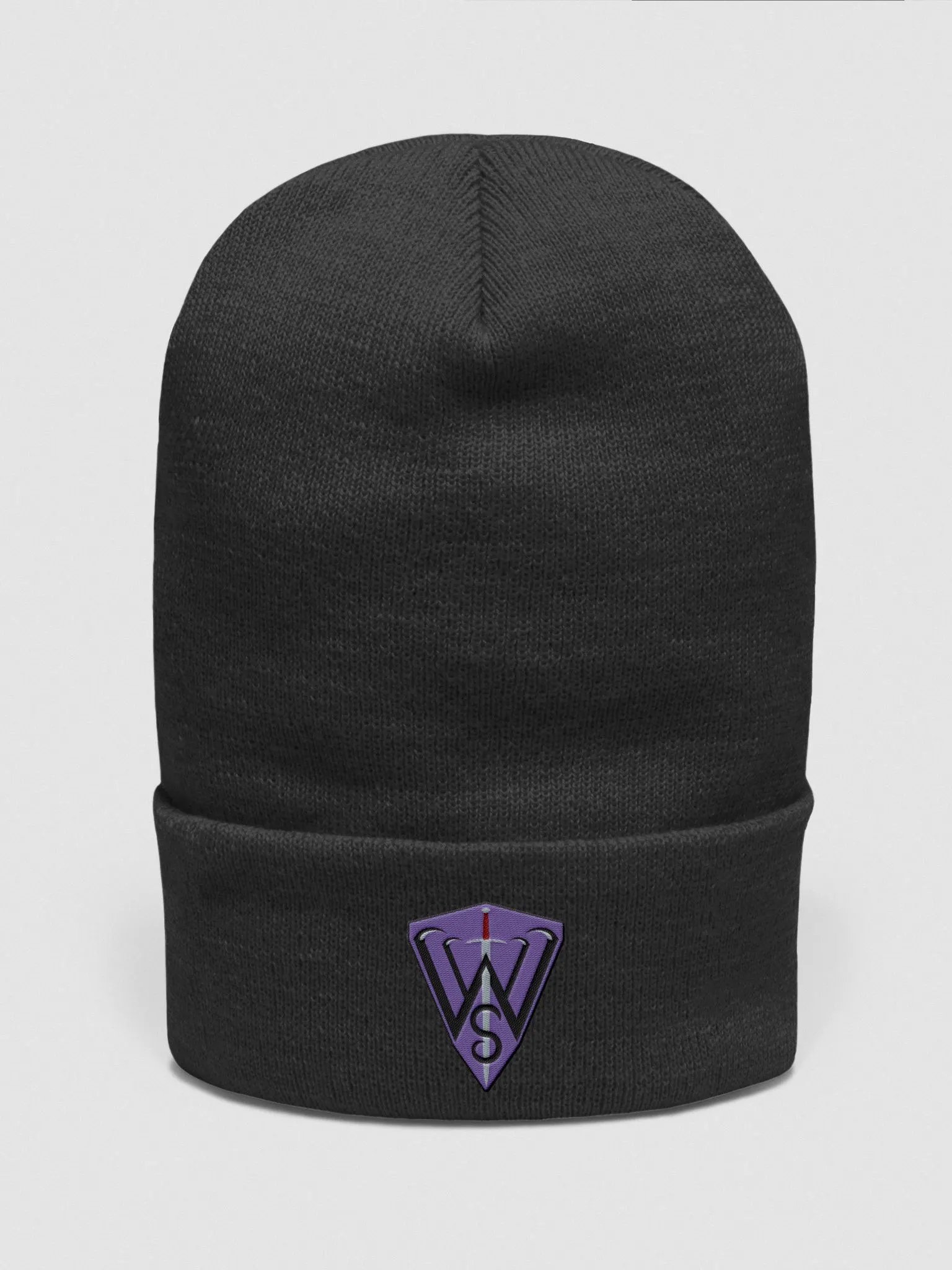 Embroidered Beanie/Toque (Purple) product image (6)
