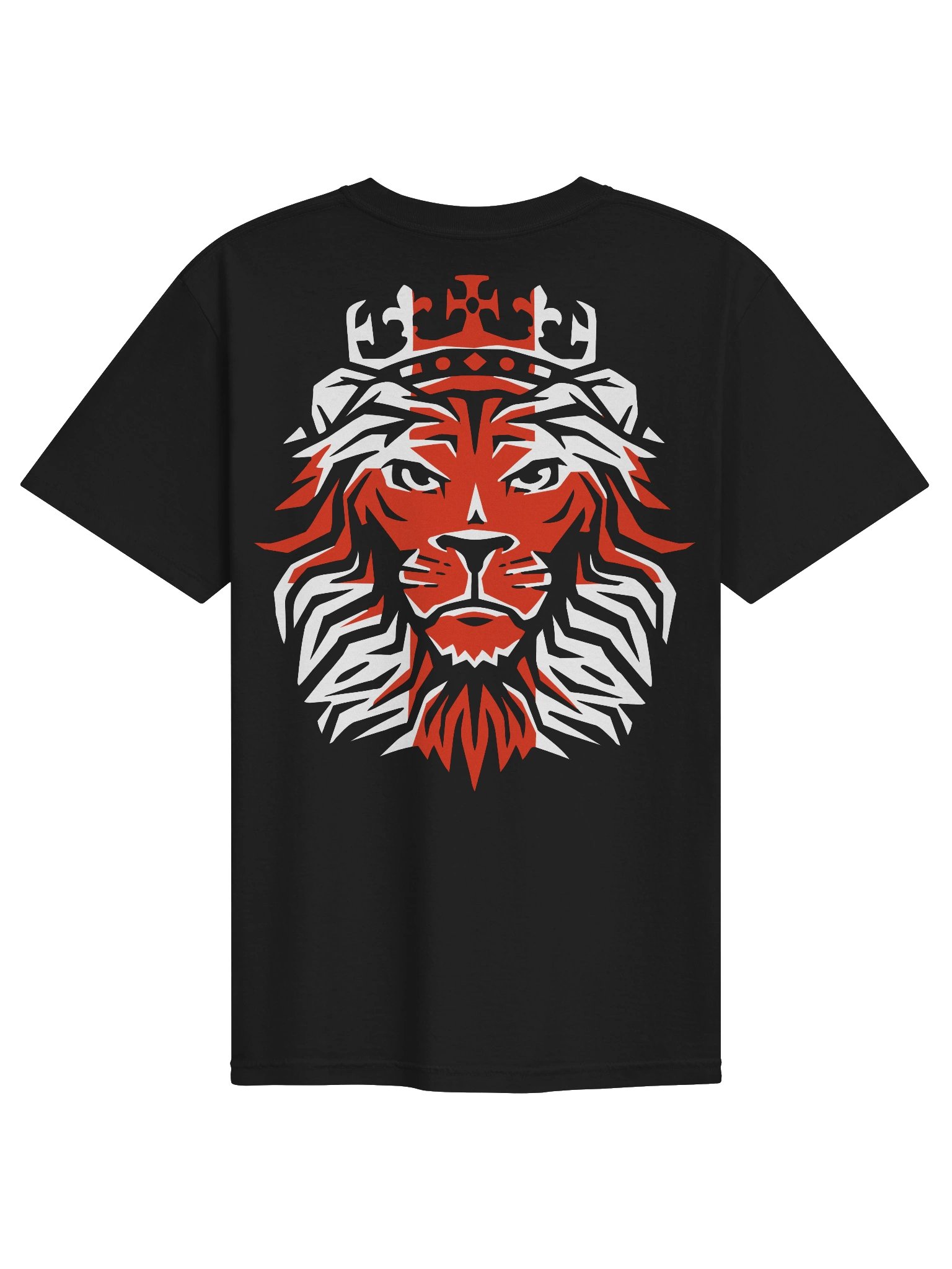 Lion King England T-Shirt | St George's Cross Heraldry Graphic Tee product image (2)