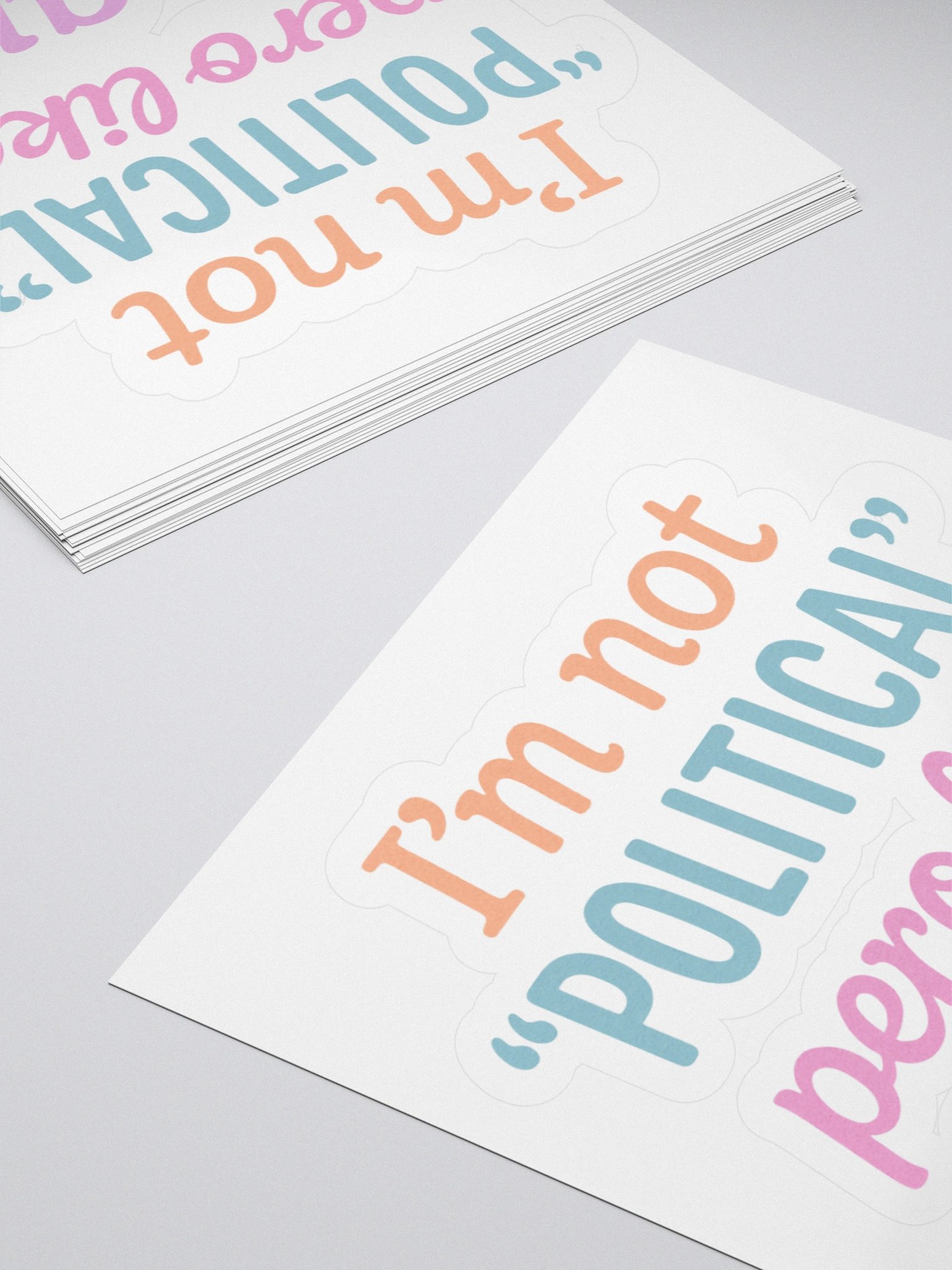 "Not Political" Sticky product image (6)