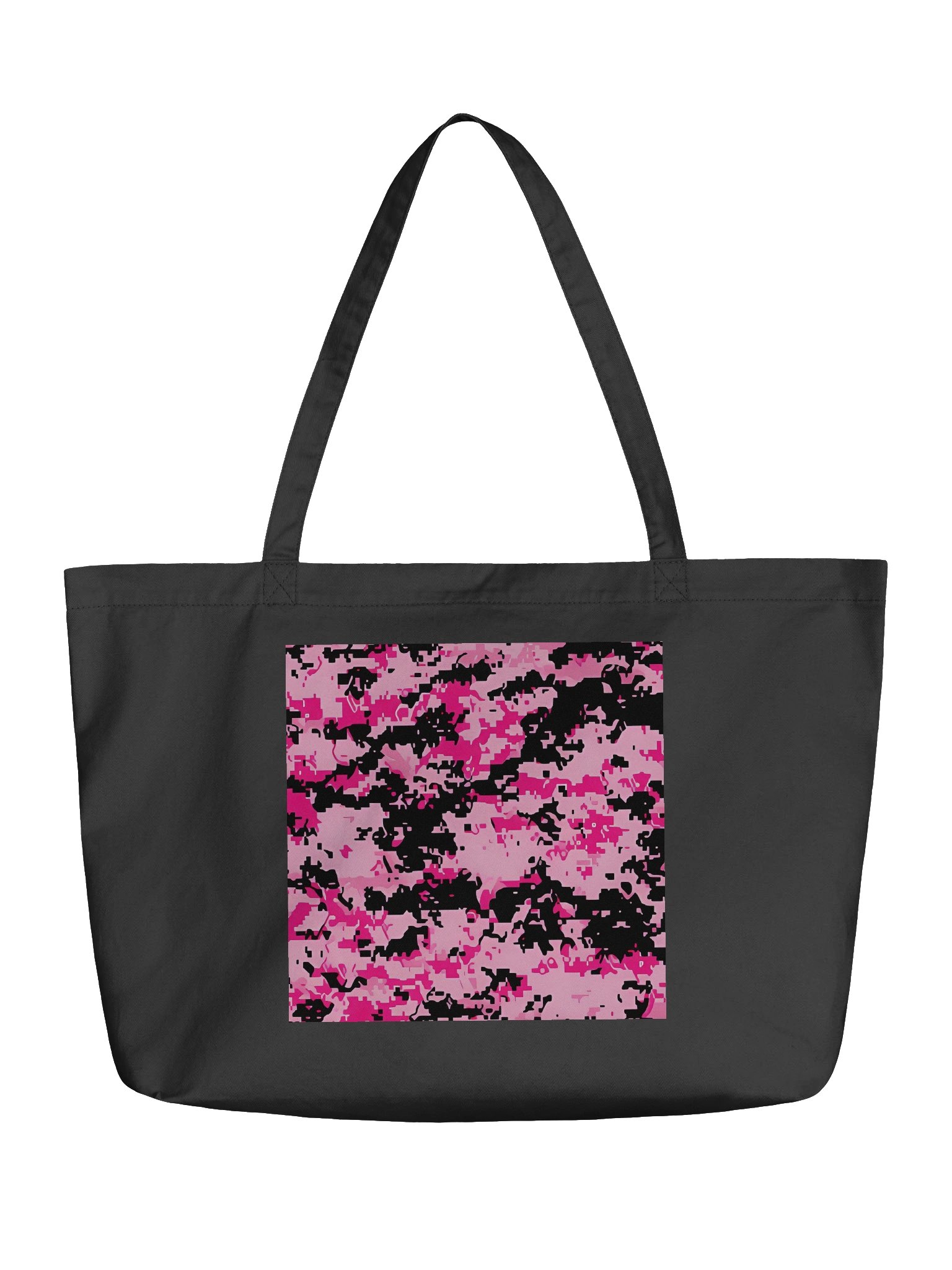 Pixelated Pink Camo Tote Bag product image (1)