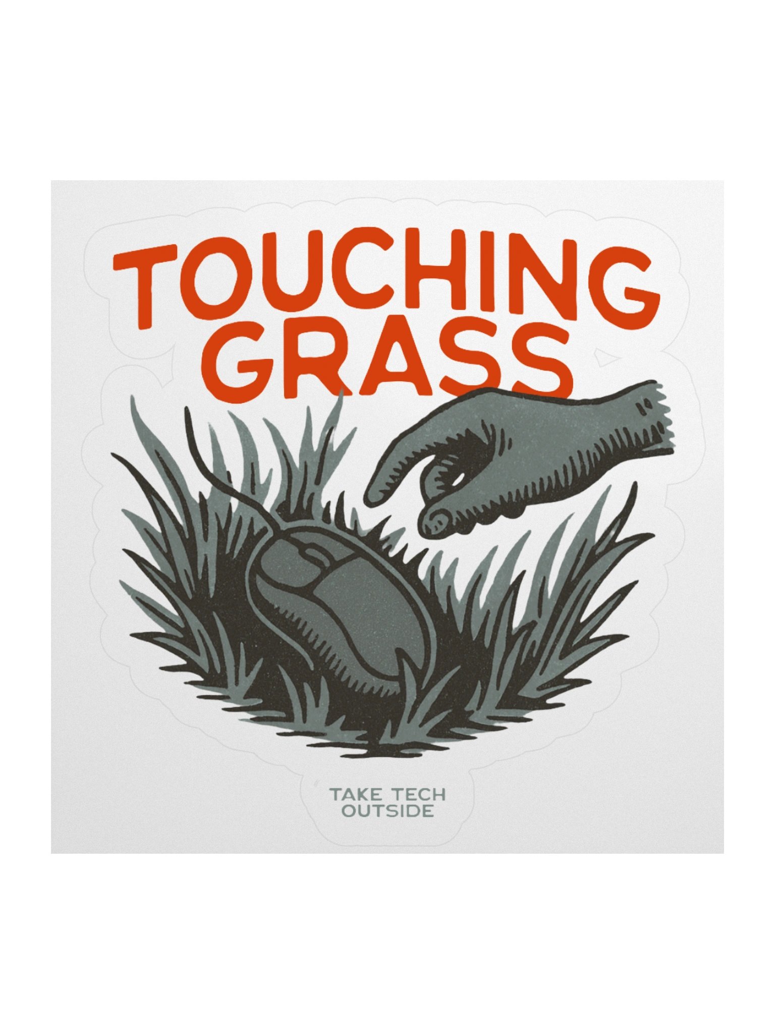 Touch Grass! sticker product image (1)