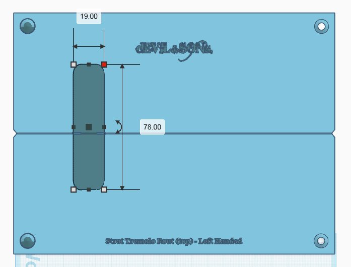 Stratocaster Tremolo Router Template LEFT HANDED (3D Print Files) product image (4)
