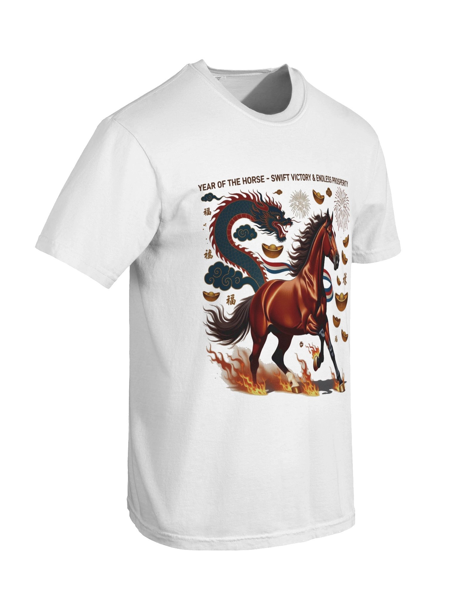 Rearing Horse Triumph T Shirt, Lunar New Year Gift product image (8)