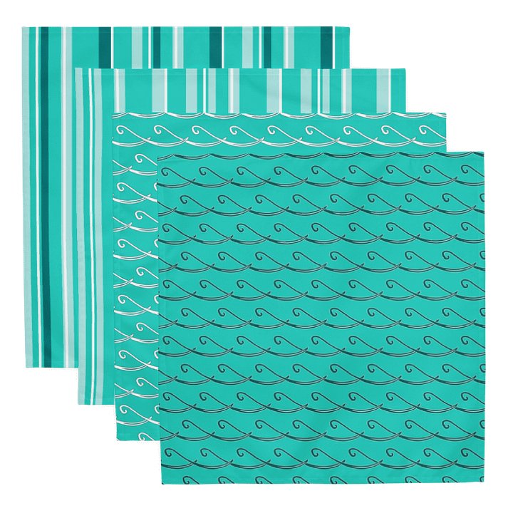 Set of Party Time! Stripes and Waves Cloth Napkins product image (1)