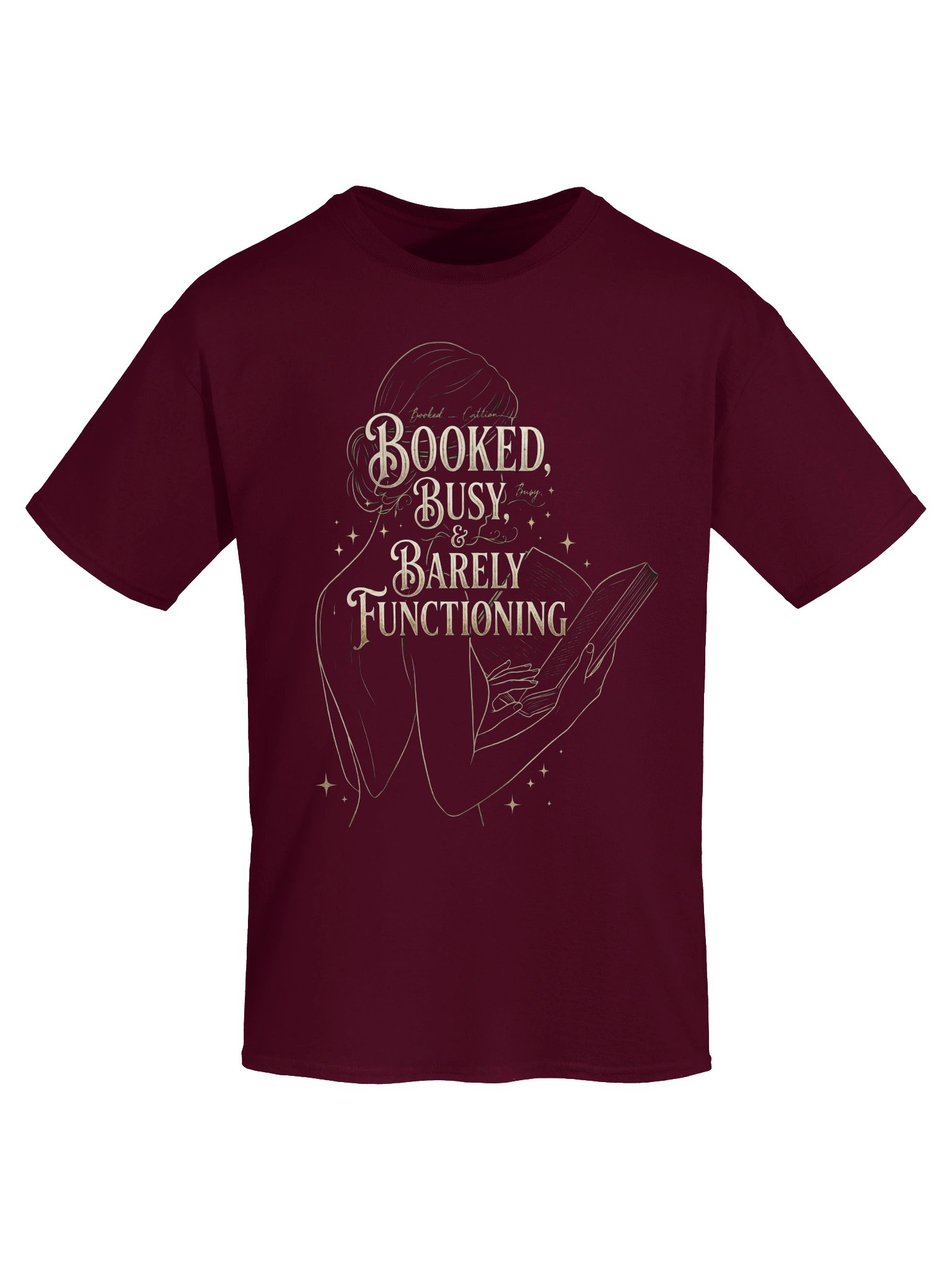 Booked, Busy, & Barely Functioning Comfort Tee | Dark Academia Edition product image (33)
