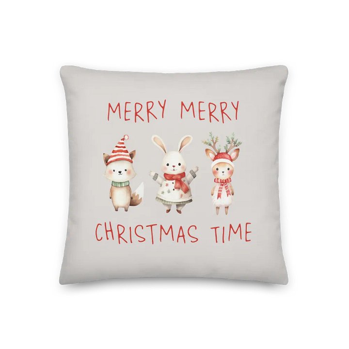 Festive Winter Friends Premium Pillow product image (1)