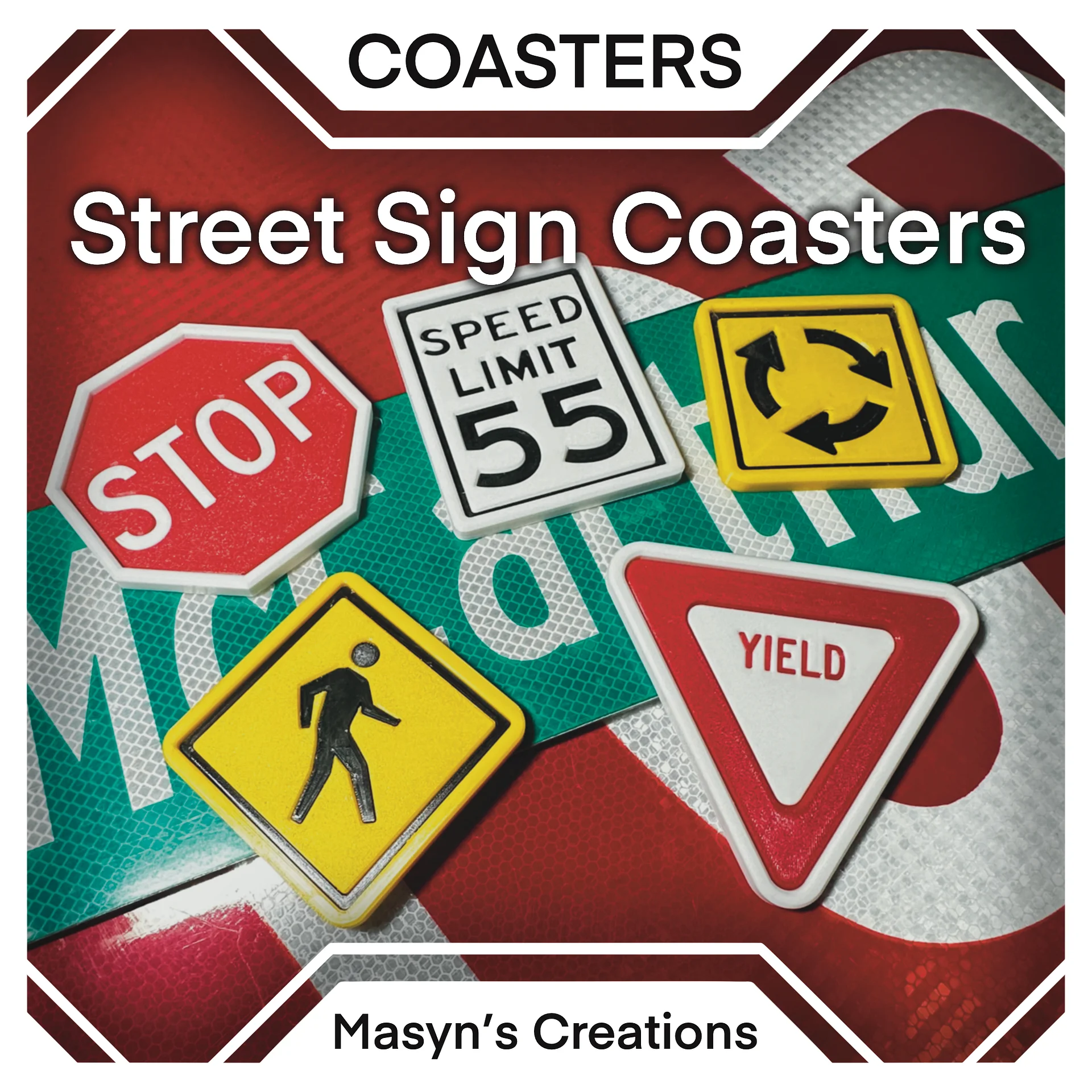 Street Sign Coasters product image (1)