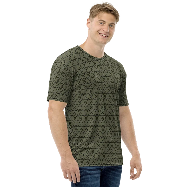The All-Over Meeple T-Shirt - Army Green product image (2)
