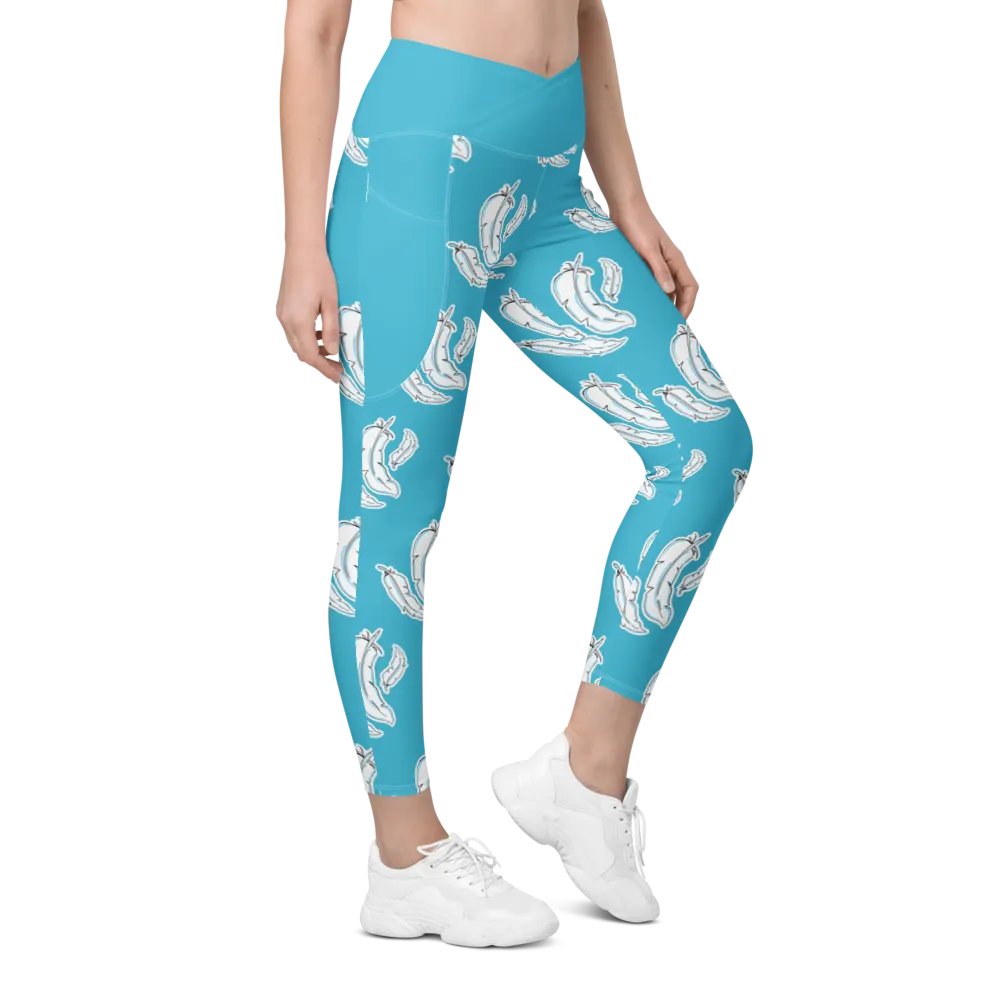 Blue Feather Light Pocket Leggings product image (5)