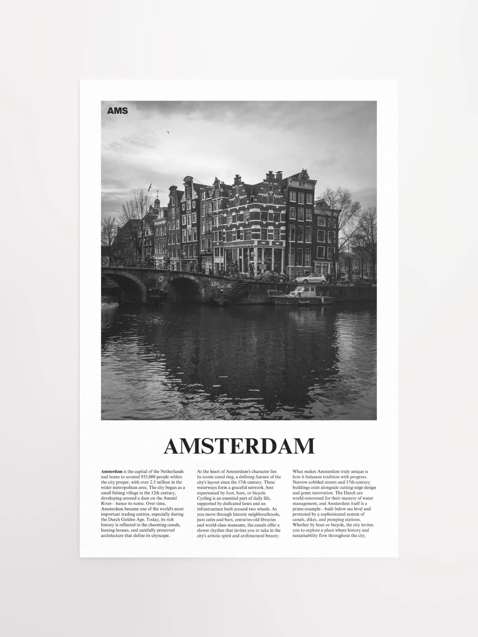 Amsterdam 04 Newspaper Poster product image (11)
