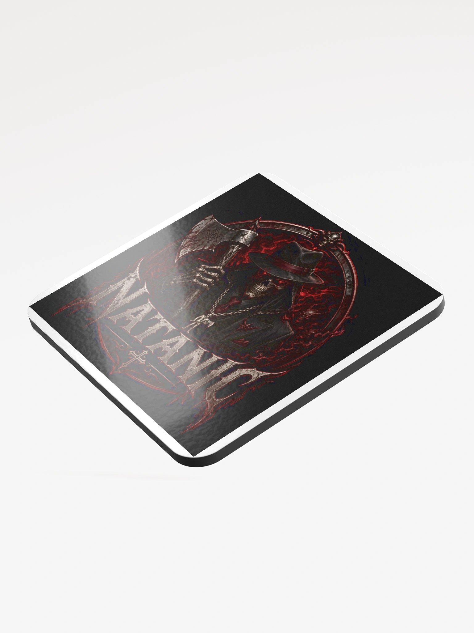 NATANIC: Grim Fedora Glossed Coaster product image (3)