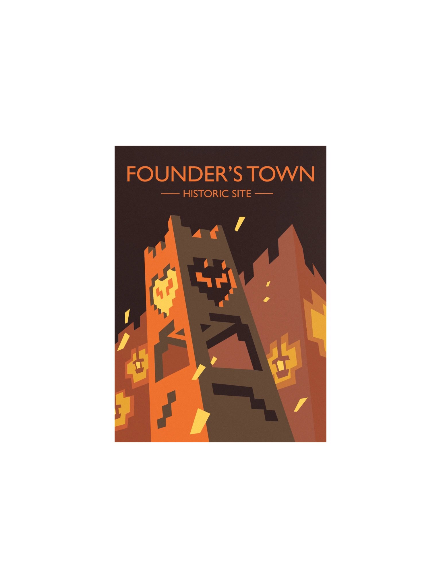 UHCG Founder's Town Poster product image (1)