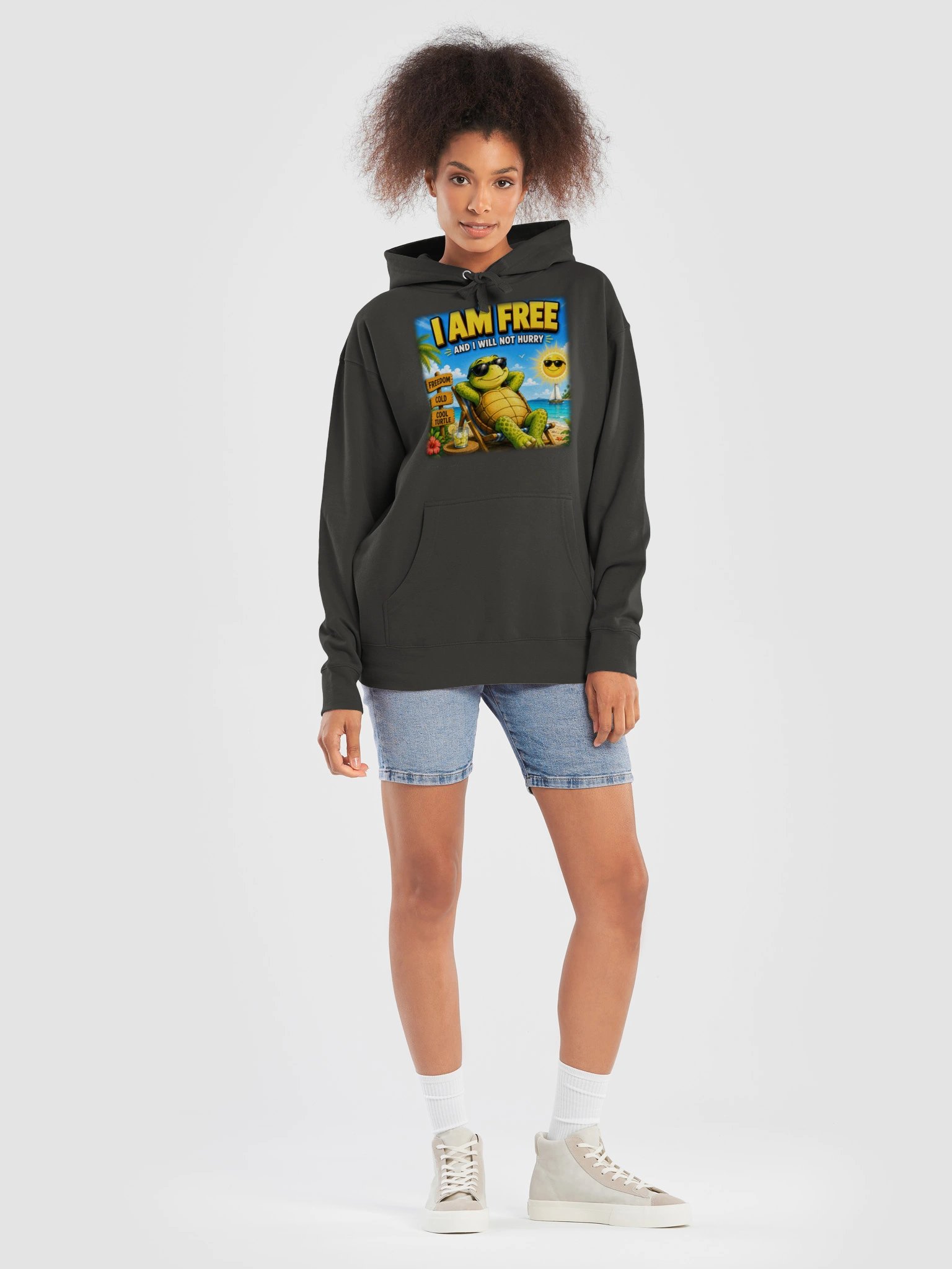 I Am Free Turtle Hoodie – Premium Slow Living Pullover product image (4)